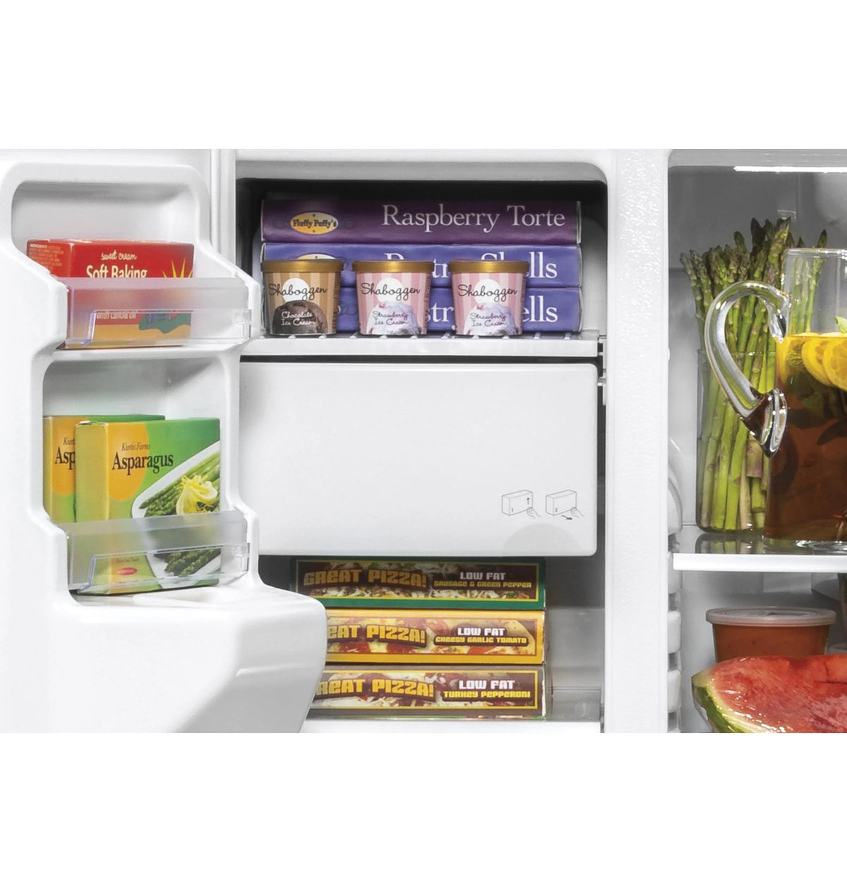 GE GZS22IYNFS 21.8 Cu. Ft. Stainless Counter Depth Side-by-Side Refrigerator