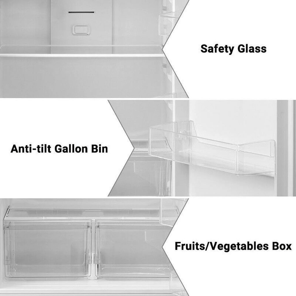 SMAD 20.5 Cu ft Top Freezer Compact Refrigerator Fridge with Reversible Door