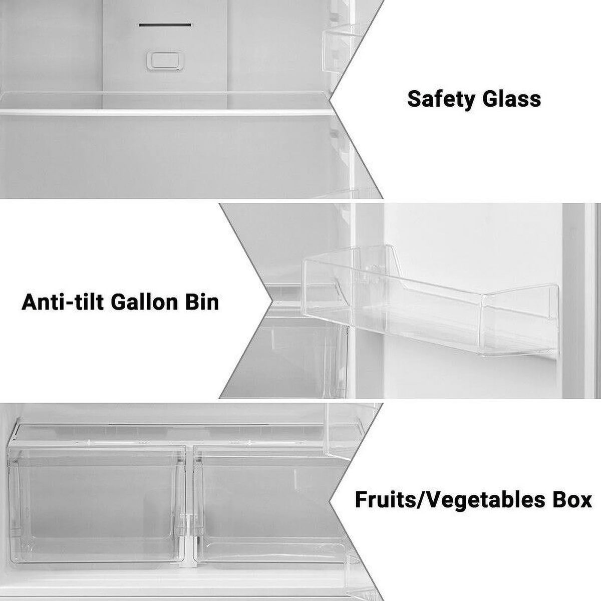 SMAD 20.5 Cu ft Top Freezer Compact Refrigerator Fridge with Reversible Door