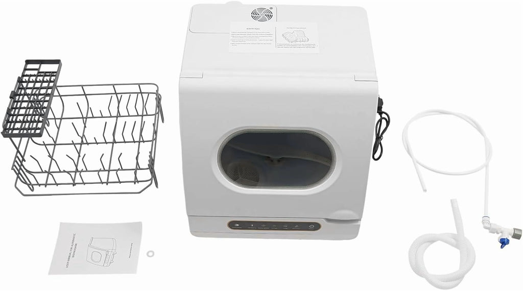 Portable Countertop Dishwasher Compact Dishwasher with 5 Washing Programs,Leak-Proof Dry Dishwasher for Houses,Apartments,Dorms