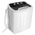 Topcobe 8 Lbs Compact Mini Twin Tub Washing Spiner Machine, Space Saving Washer for Home and Apartment