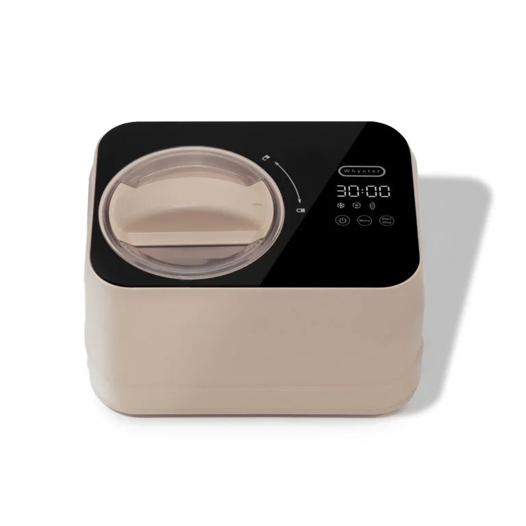 Whynter 0.8 Quart Compact Automatic Ice Cream Maker with Stainless Steel Bowl, Taupe Latte ICM-080-TL