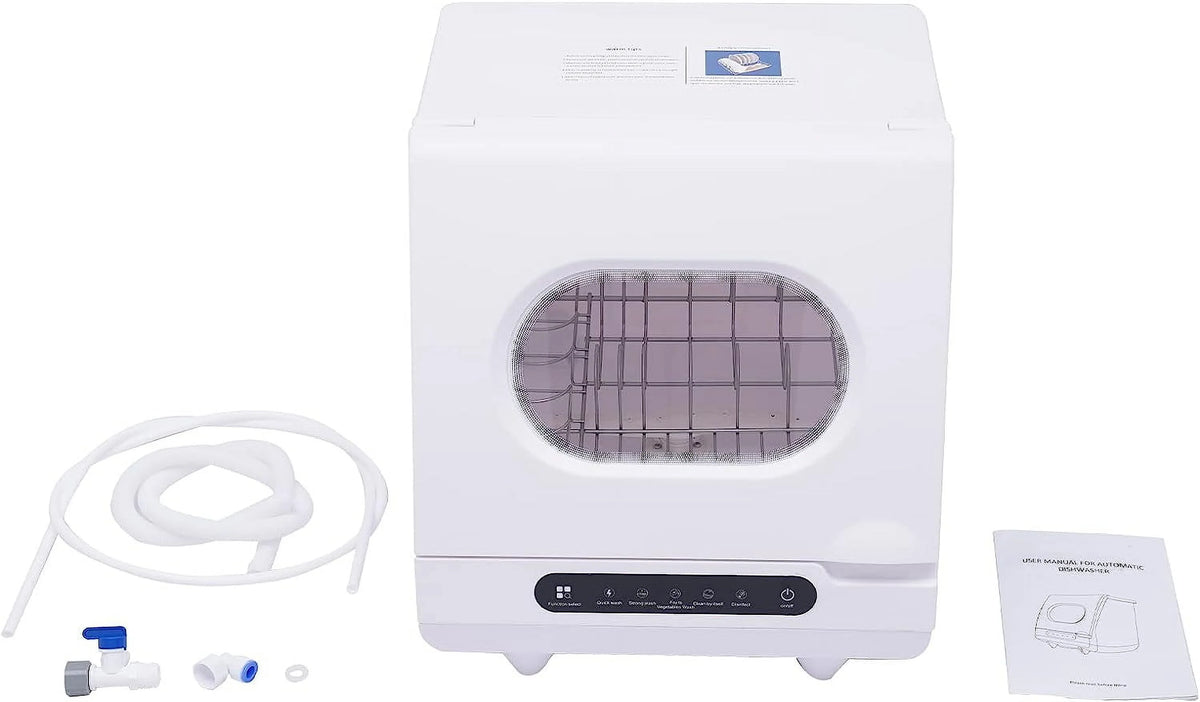Portable Countertop Dishwashers, 5 Wash Programs Mini Dishwasher, Compact Dishwashers for Apartments Dorms Boats Campers Rvs, 15.7x15.7x17.72in