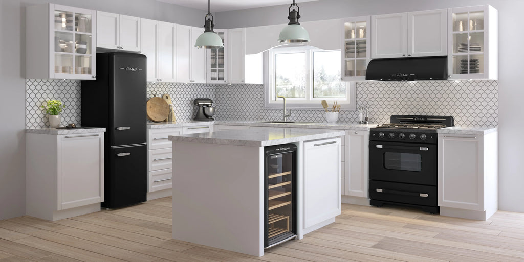 Unique Classic Retro 30" Under Cabinet Range Hood with 700 CFM and LED Lighting 110 volts