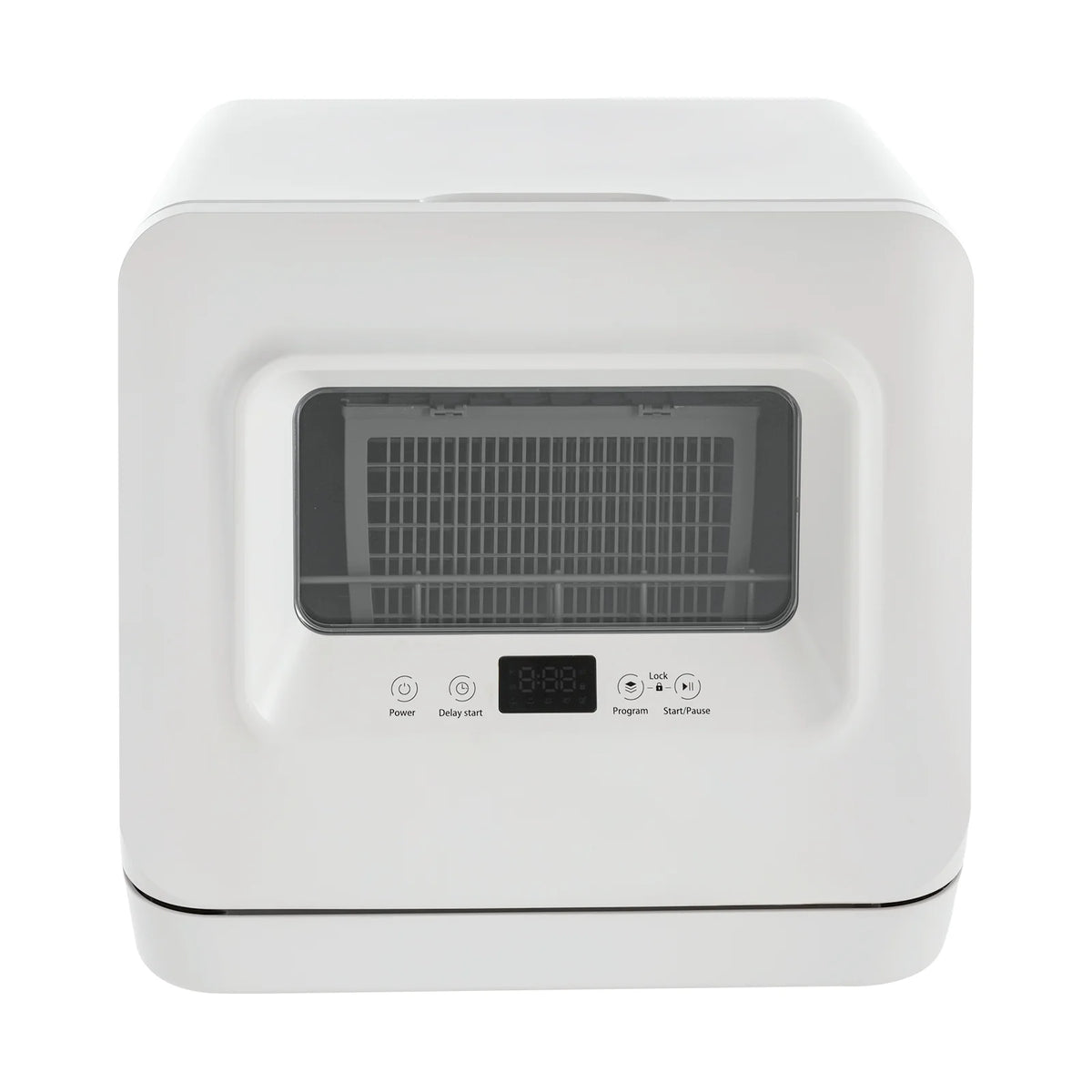 Compact Countertop Dishwasher �?6-8 Place Settings, 4 Washing Modes, Efficient 785W Power, Low Noise, Automatic Drying, Ideal for Small Kitchens and Apartments