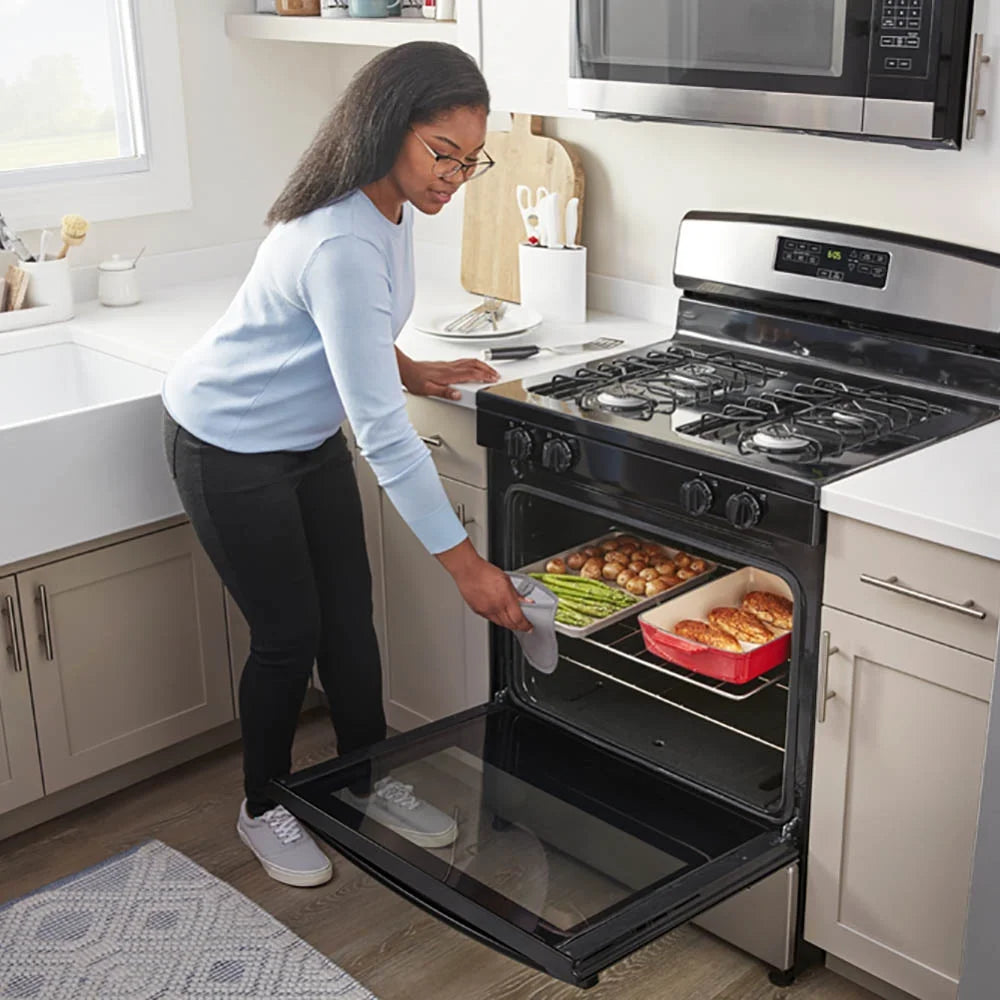 Brand New Amana? AGR6303MMS: 30-inch Gas Range in Stainless Steel.