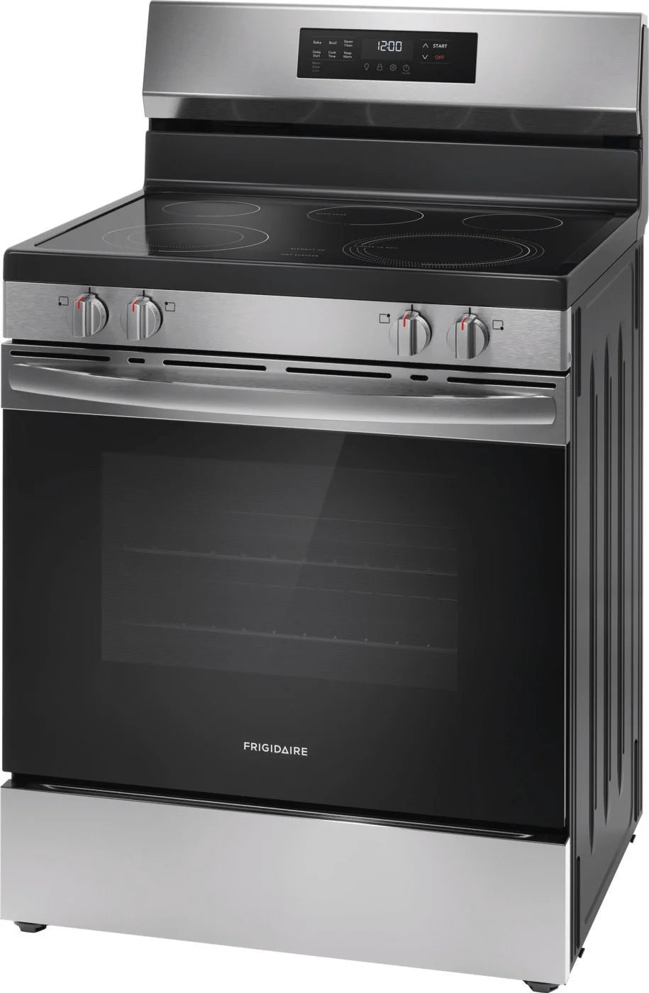 Frigidaire FCRE3062AS 30" Electric Range with Steam Clean, Stainless Steel