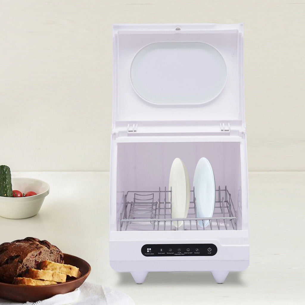 FETCOI Portable Countertop Portable Countertop Dishwasher Compact Dishwasher 5 Programs