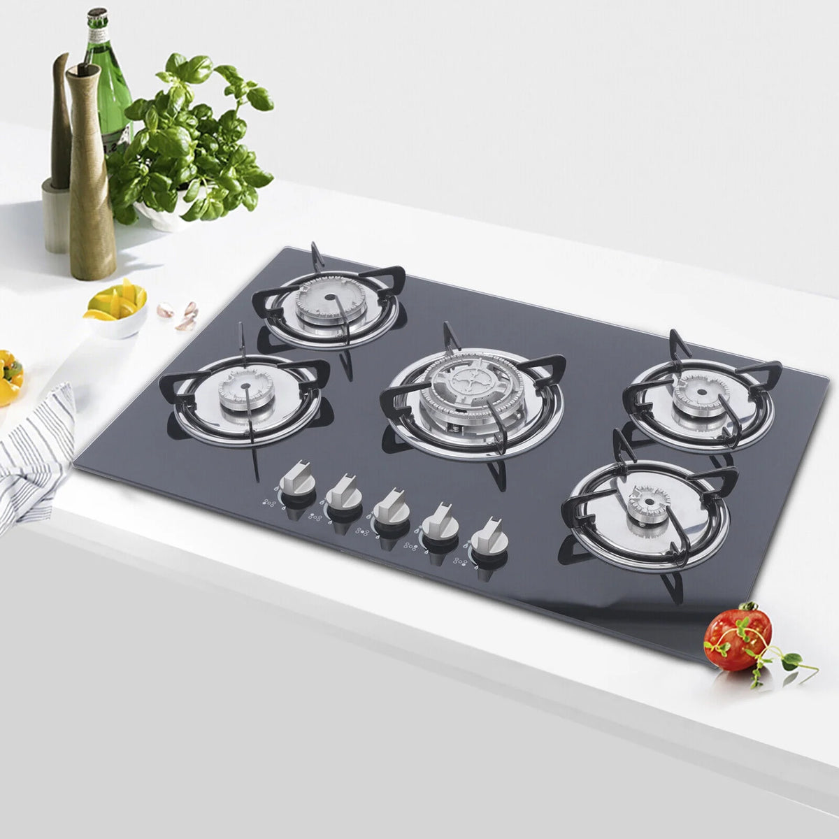 30" Stove Top Gas Cooktop Burner Kitchen Cooking LPG / Propane with 5 Burners
