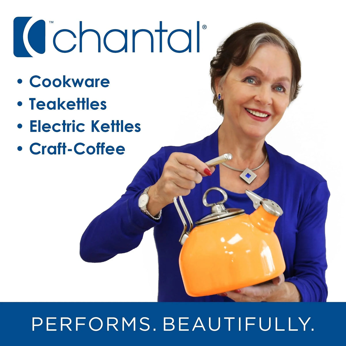 Chantal Vincent Ekettle Electric Water Kettle, 1.8-Quart, Brushed Stainless Steel