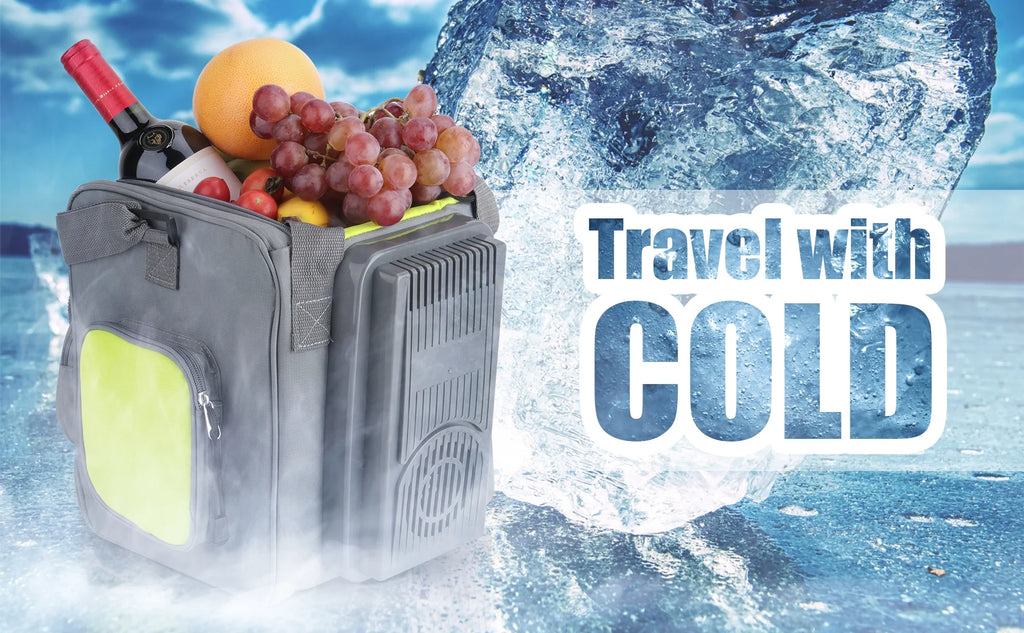 Paffenery 15 Quarts Car Cooler Plug in, 16L Small Electric Cooler, 12V Mini Car Fridge Portable Refrigerator for Camping
