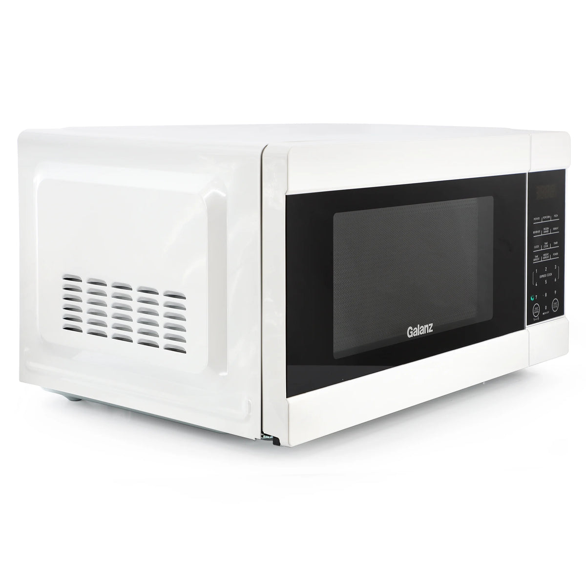 Galanz 1.1 cu ft 1000W Countertop Microwave Oven in White with One Touch Express Cooking