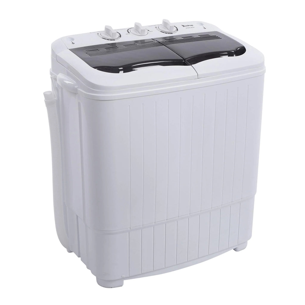 ZOKOP XPB35-188S 14.3lbs Semi-Automatic Washing Machine - Efficient, Compact Design for Apartments and Small Spaces - Gray Cover