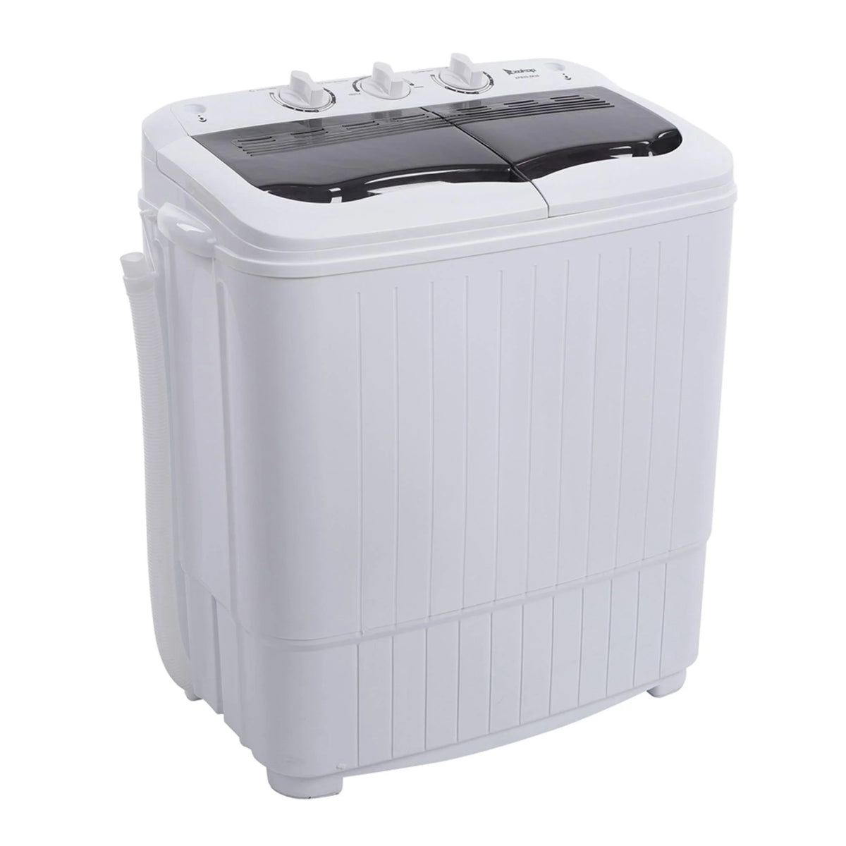 ZOKOP XPB35-188S 14.3lbs Semi-Automatic Washing Machine - Efficient, Compact Design for Apartments and Small Spaces - Gray Cover