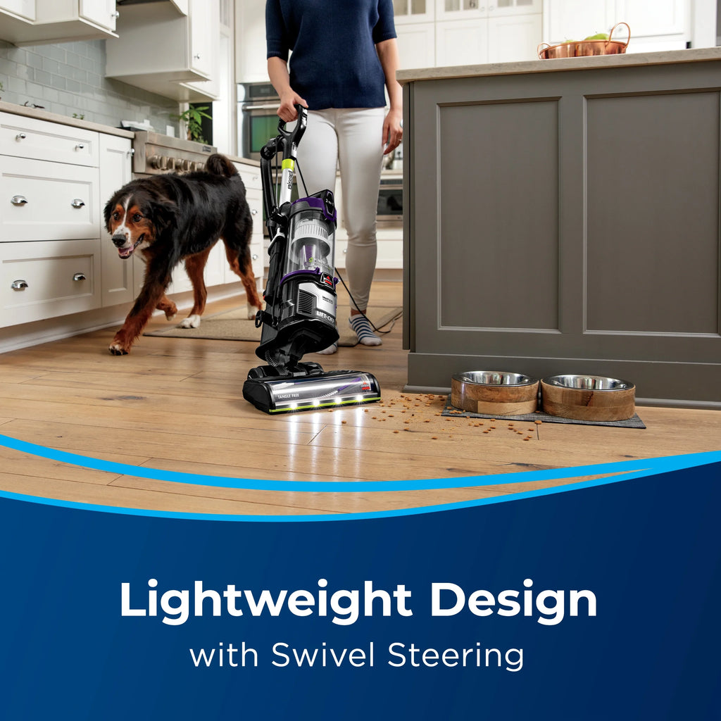 BISSELL Upright Vacuum, PowerLifter Swivel Lift-Off Pet, Pet Friendly, Powerful Suction, Tangle-Free Brush Roll, SMARTSEAL Allergen System, Hard Floor and Carpet, TurboBrush Pet Tool, 2920F, Grey