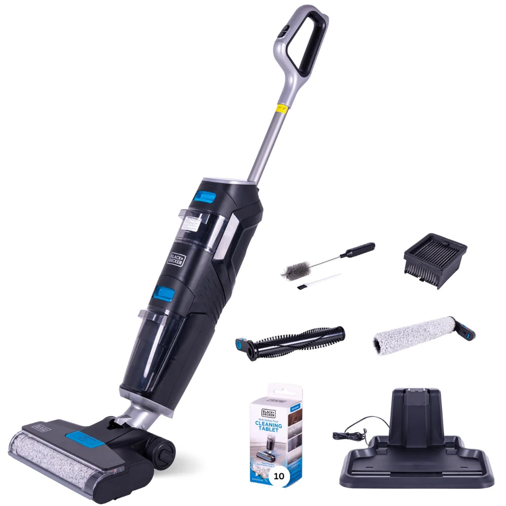 BLACK & DECKER Cordless Multi-Surface Vacuum & Wash Duo with HEPA Filter and Cleaning Accessories, BXUVXA02