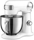 Restored Cuisinart Tilt Head Stand Mixer 12 Speed 5.5 Quart Stainless Steel Bowl Chef��s Whisk Mixing Paddle Dough Hook �C SM-50FR White (Refurbished)