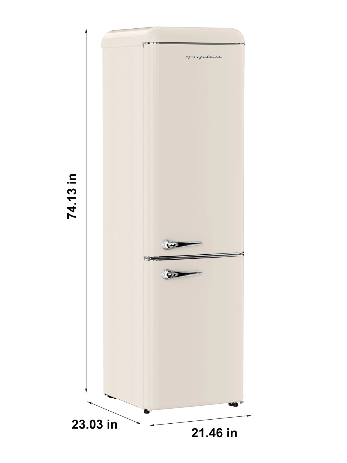Frigidaire 9.0 Cu. Ft. Bottom Mount Retro Refrigerator, Black
