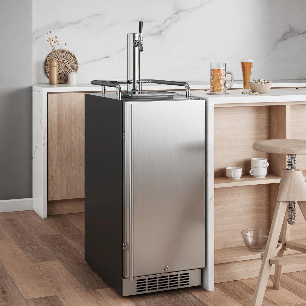 Edgestar Kc1500 15" Wide 1 Tap Kegerator - Stainless Steel