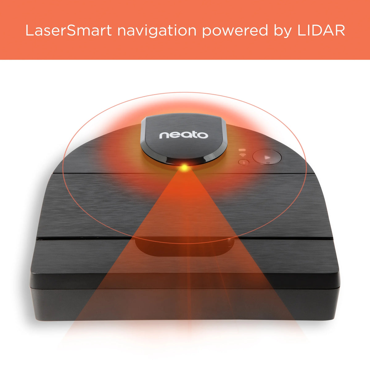 Open Box Neato D9 Intelligent Robot Vacuum Wi-Fi Connected with LIDAR Navigation in Black