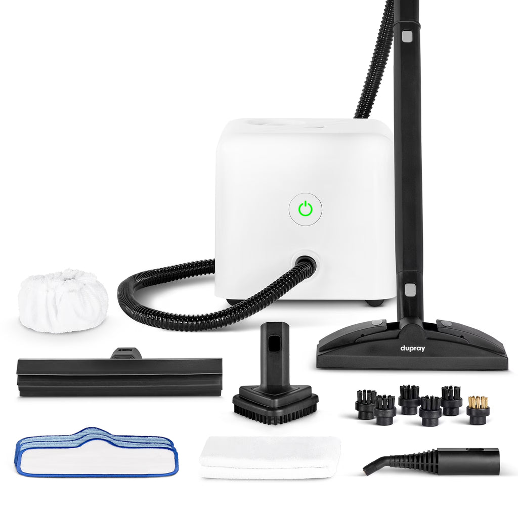 Dupray Neat Steam Cleaner 17-Piece Kit �?Our bestselling multipurpose steam cleaner with all the tools to clean, detail, sanitize*, deodorize floors, grout, bathrooms, kitchens and more. 1500w