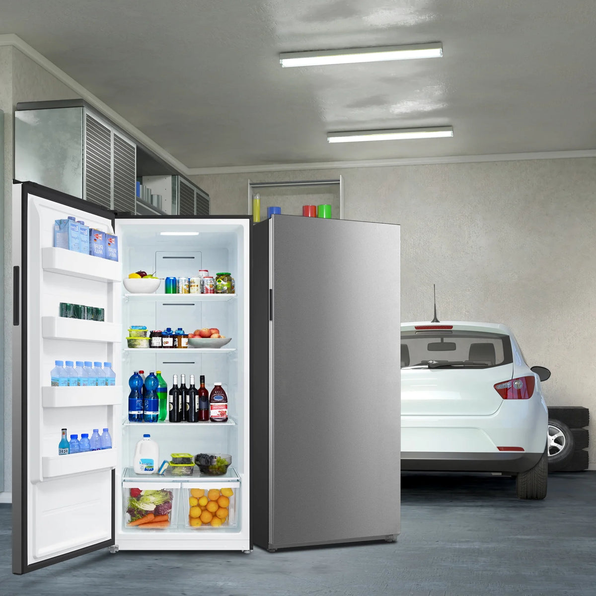 Smad 33 inch All Refrigerator in Stainless Steel F21ARESSS 21 Cu ft Right Door Fridge