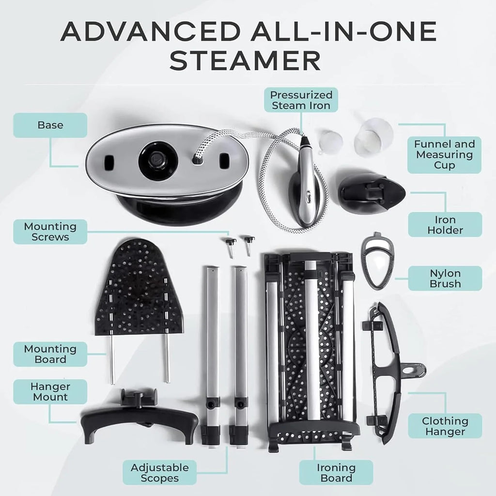 Steam & Go All-in-One Garment Steamer & Clothes Iron with Ironing Board & Hanger