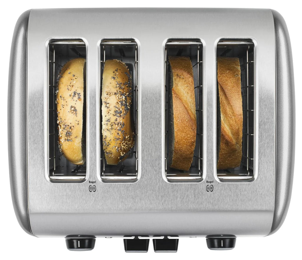 KitchenAid 4-Slice Toaster with Manual High-Lift Lever, Brushed Stainless Steel, KMT4115