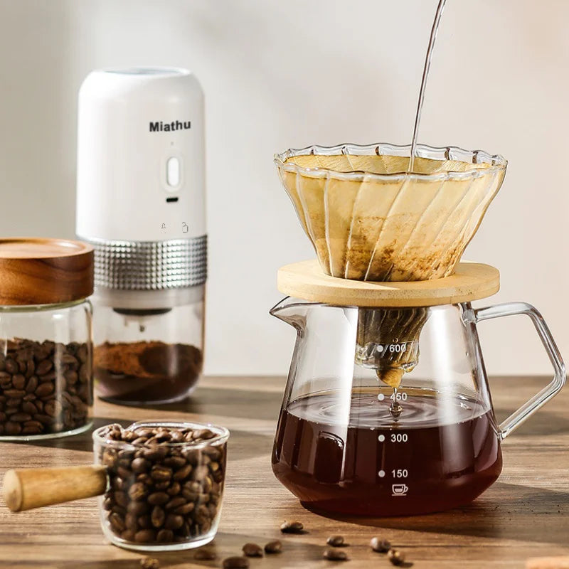 Miathu Portable Coffee Maker for Camping, Electric  Travel Espresso Machine