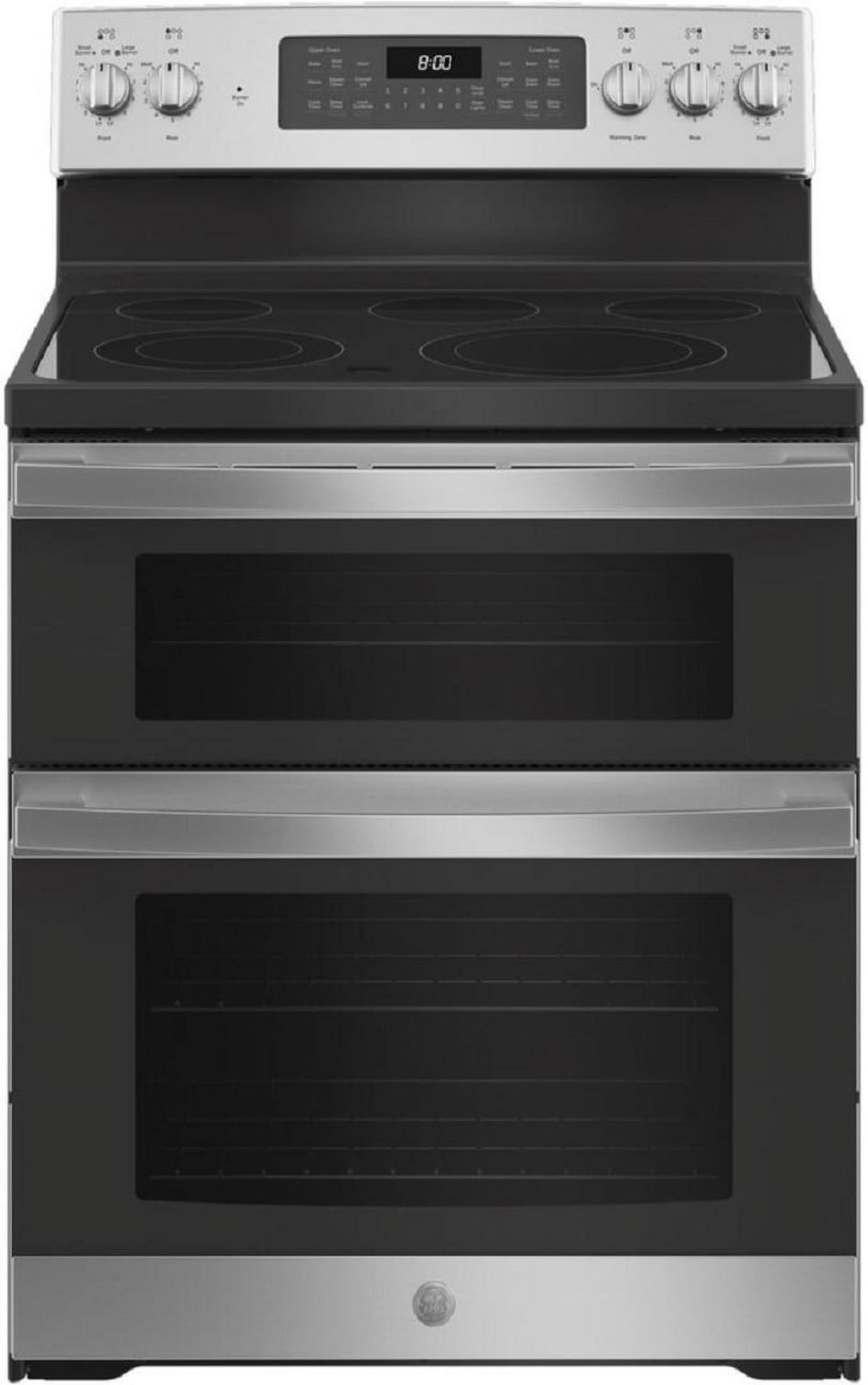 GE? 30" Free-Standing Electric Double Oven Convection Range