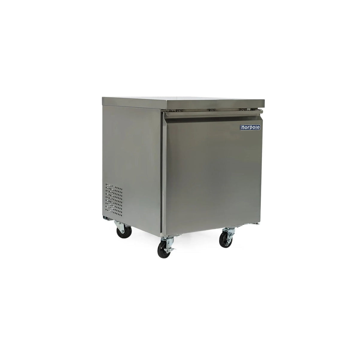 Norpole 6 cu. ft. Commercial Under Counter Upright Freezer in Stainless Steel in Stainless Steel