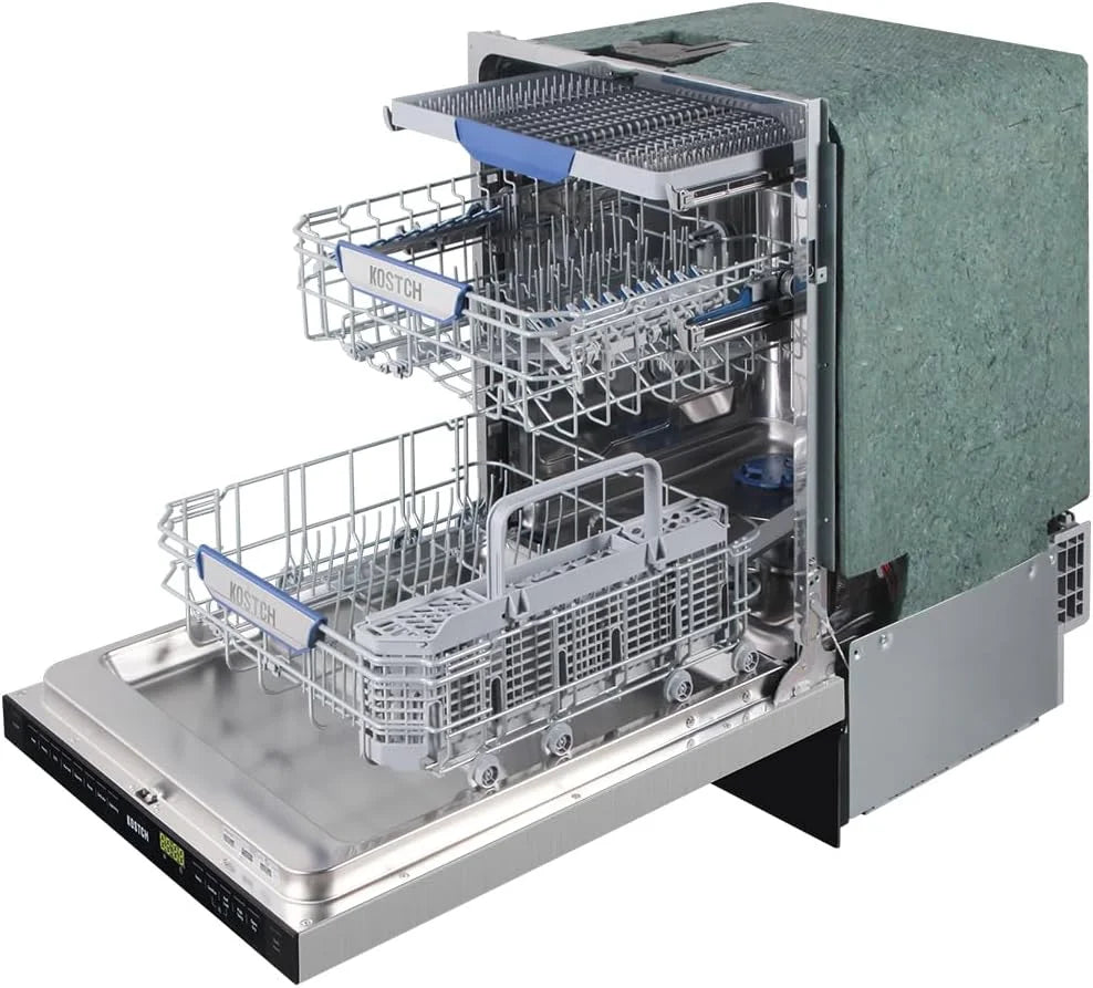 Large Capacity 24 inch Top Control Built-In Dishwasher with Third Rack �C ENERGY STAR Certified, 47-dBA Ultra-Quiet, Stainless Steel (Stainless Steel)