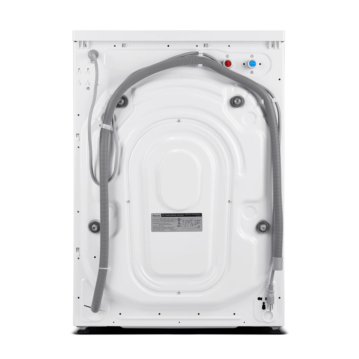 Magic Chef 2.7 cu. ft. White All in One Ventless Washer Dryer Combo in White