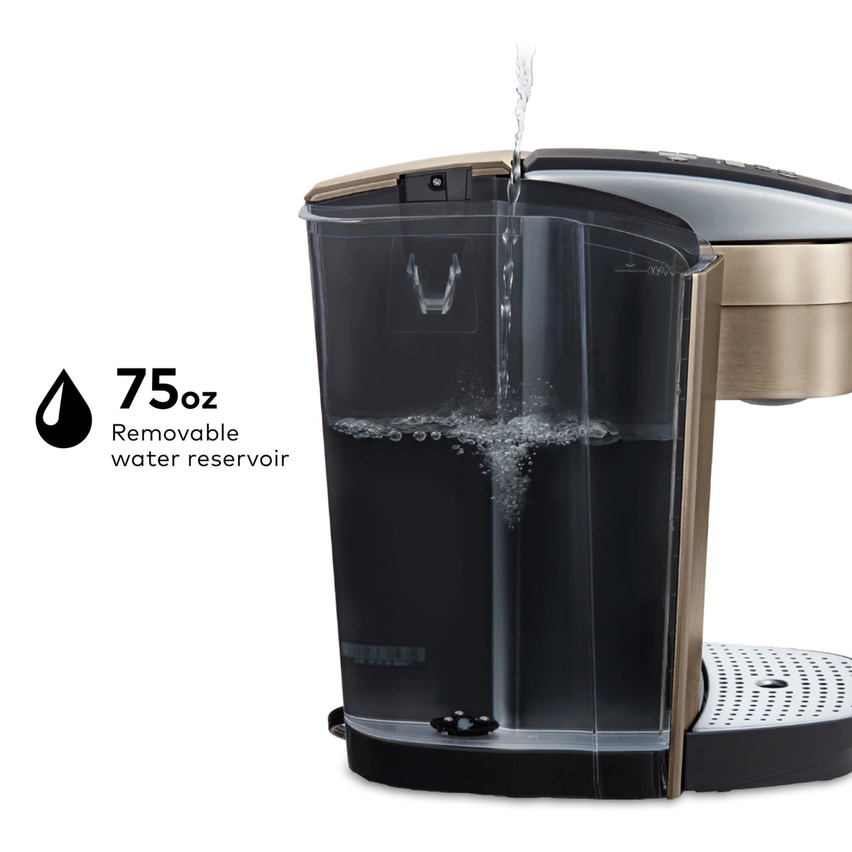 Keurig K-Elite Single-Serve K-Cup Pod Coffee Maker, Brushed Slate