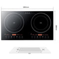 Double Induction Electric Cooktop in Black