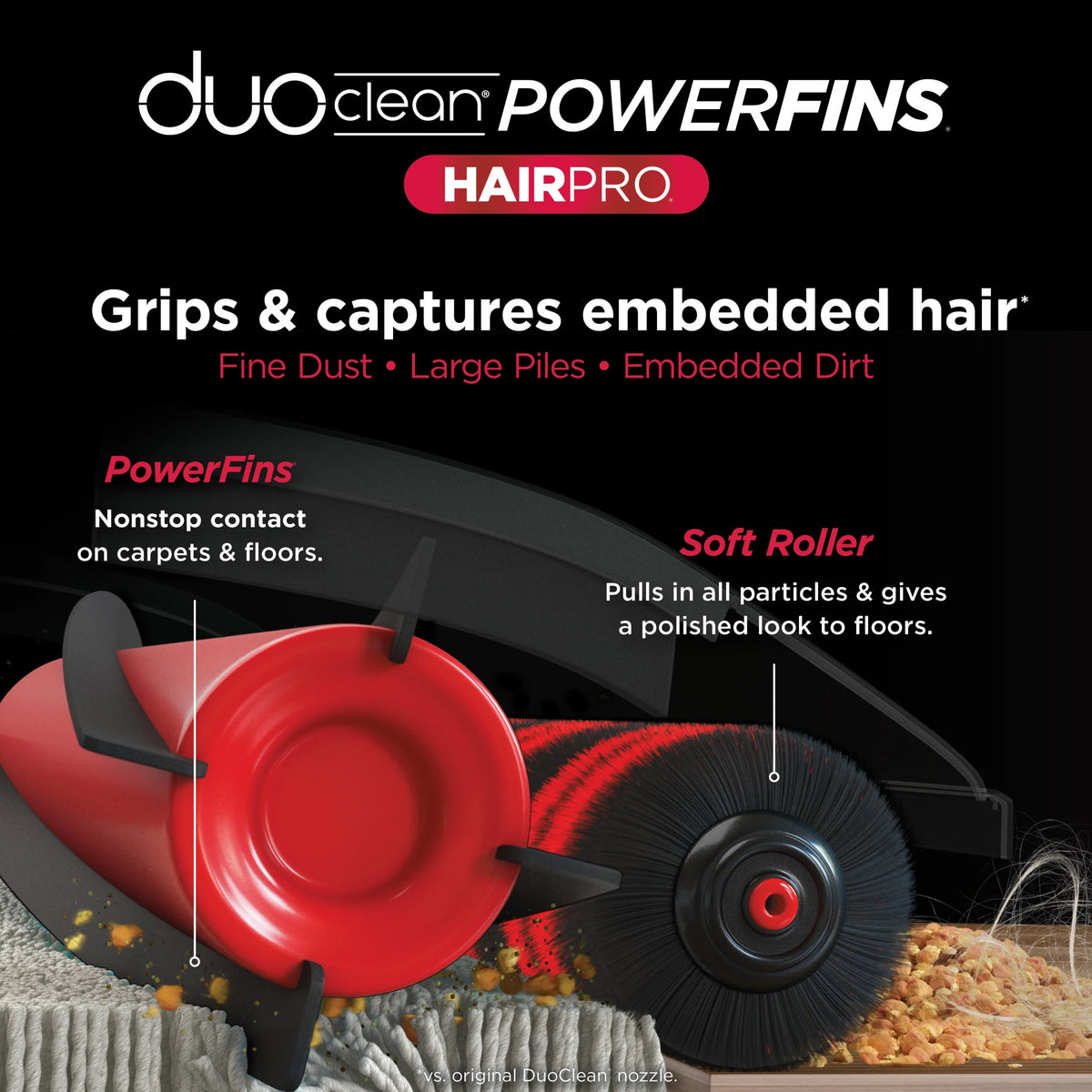 Shark Upright Vacuum, Stratos, Pet Friendly, Bagless, Ultra Powerful Suction, Hard Floor and Carpet, DuoClean PowerFins HairPro, Self-Cleaning Brushroll, Odor Neutralizer Technology, AZ3000, Burgundy
