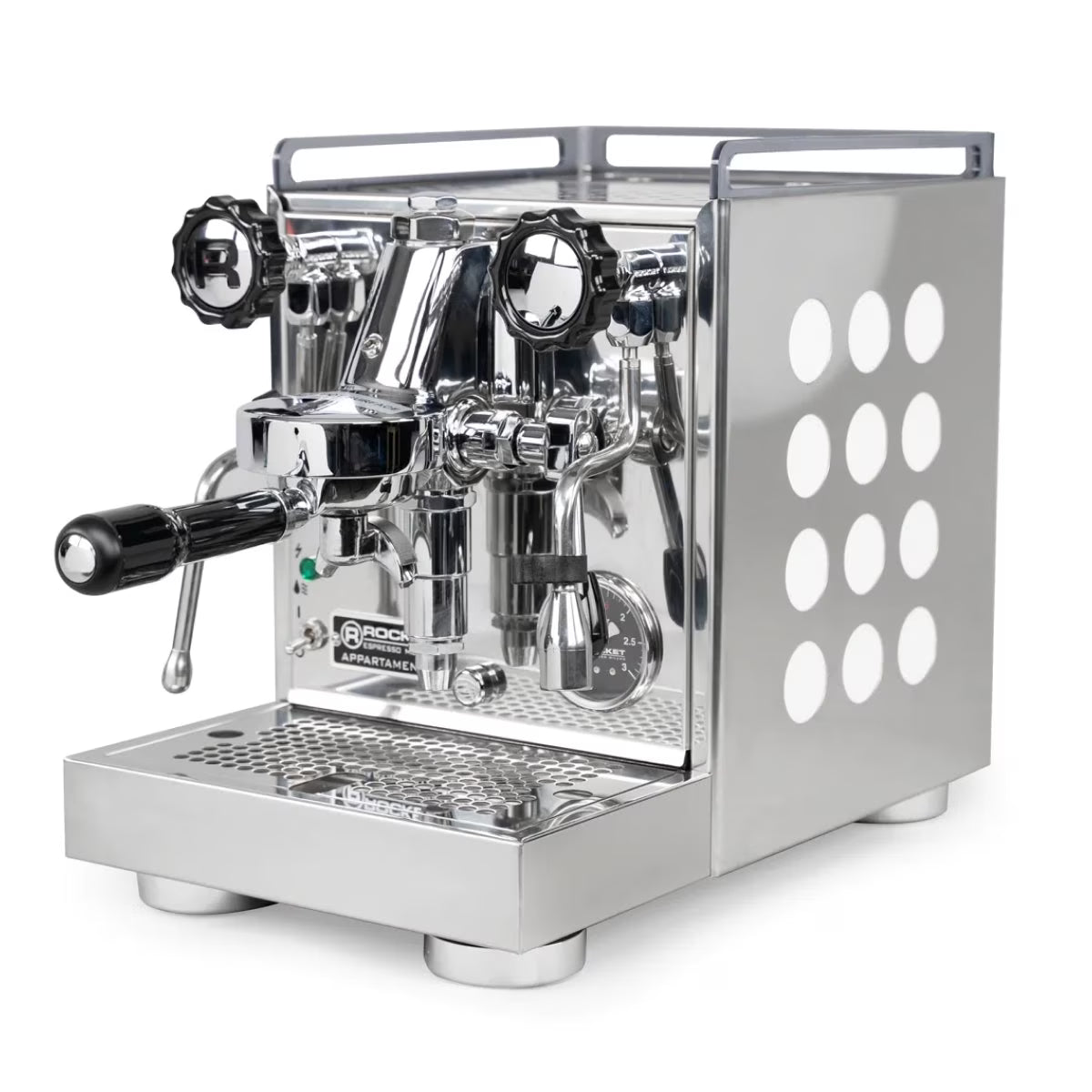 Rocket Espresso Appartamento Nera Espresso Machine | E61 | Heat Exchanger | (Black/Black)