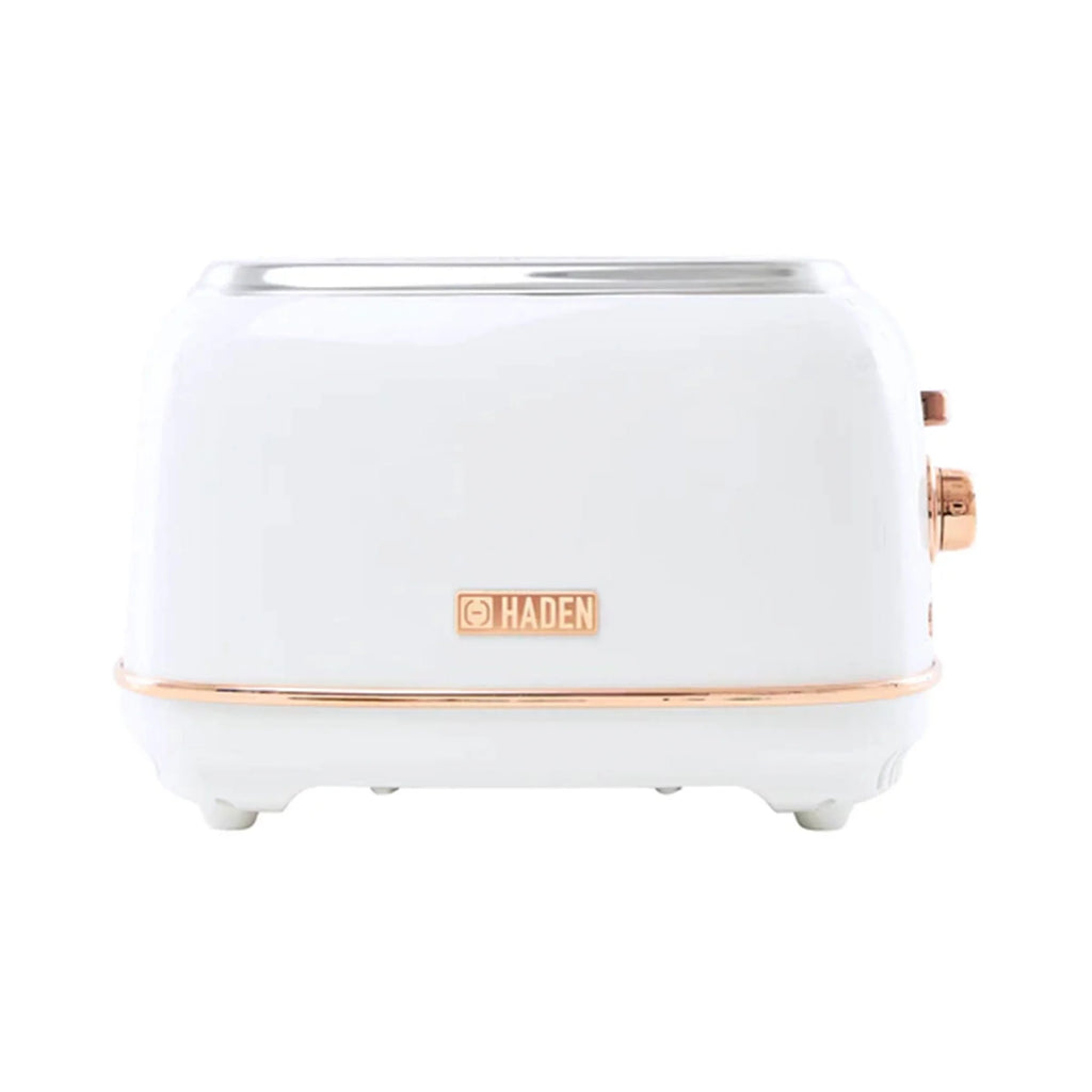 Haden Heritage 1.7 Liter Electric Kettle with 2 Slice Bread Toaster, White