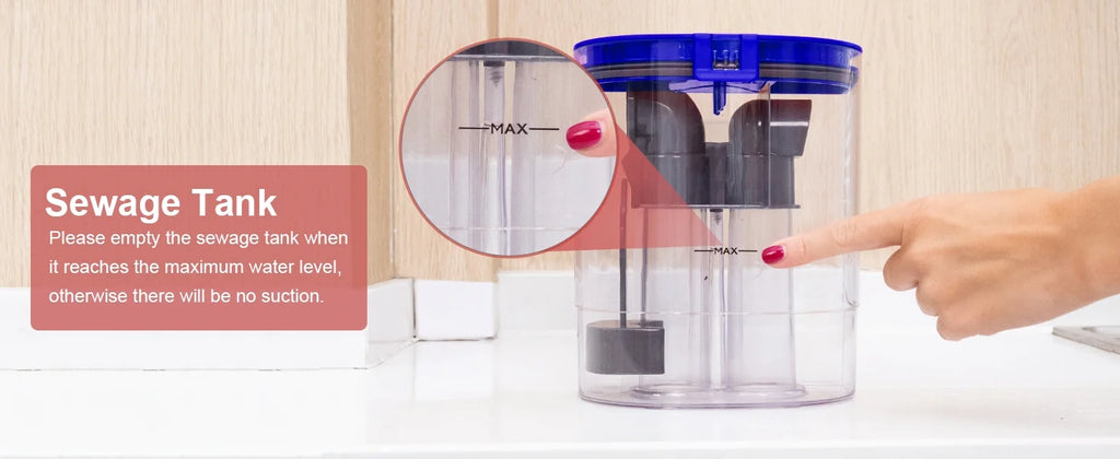 Aeitto 12Kpa Portable Furniture Water Extractor - Odor/Stain Removal, Ideal for Sofa, Carpet, Car, Pet Messes