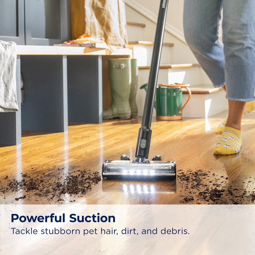 Bissell PowerLifter Lightweight Cordless Vacuum w/ Removable Battery, 35-min runtime, LED Lights, Removable Hand Vac, Black, 3789X