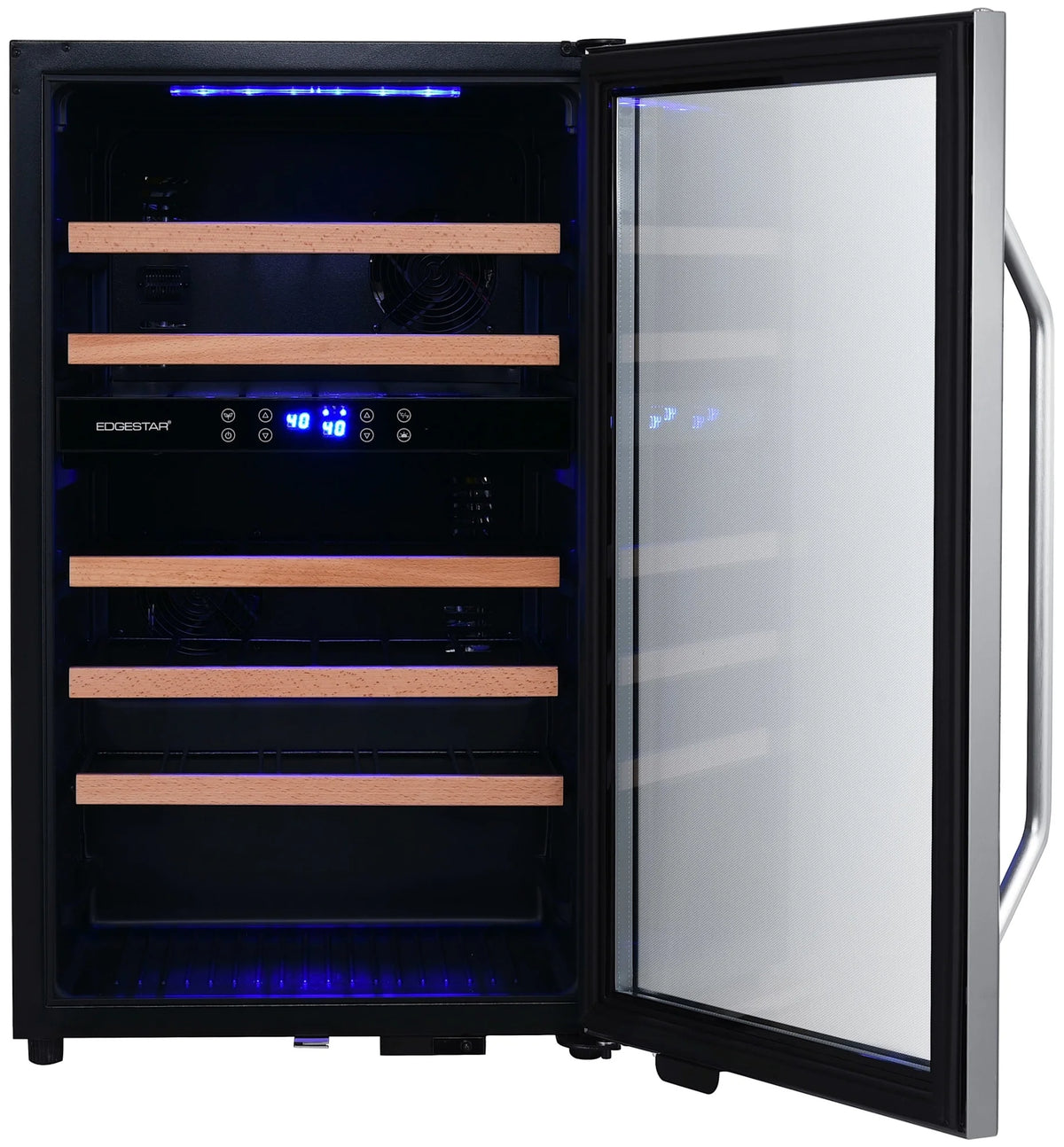 Edgestar Cwf380dz 20" Wide 38 Bottle Capacity Free Standing Wine Cooler - Stainless Steel