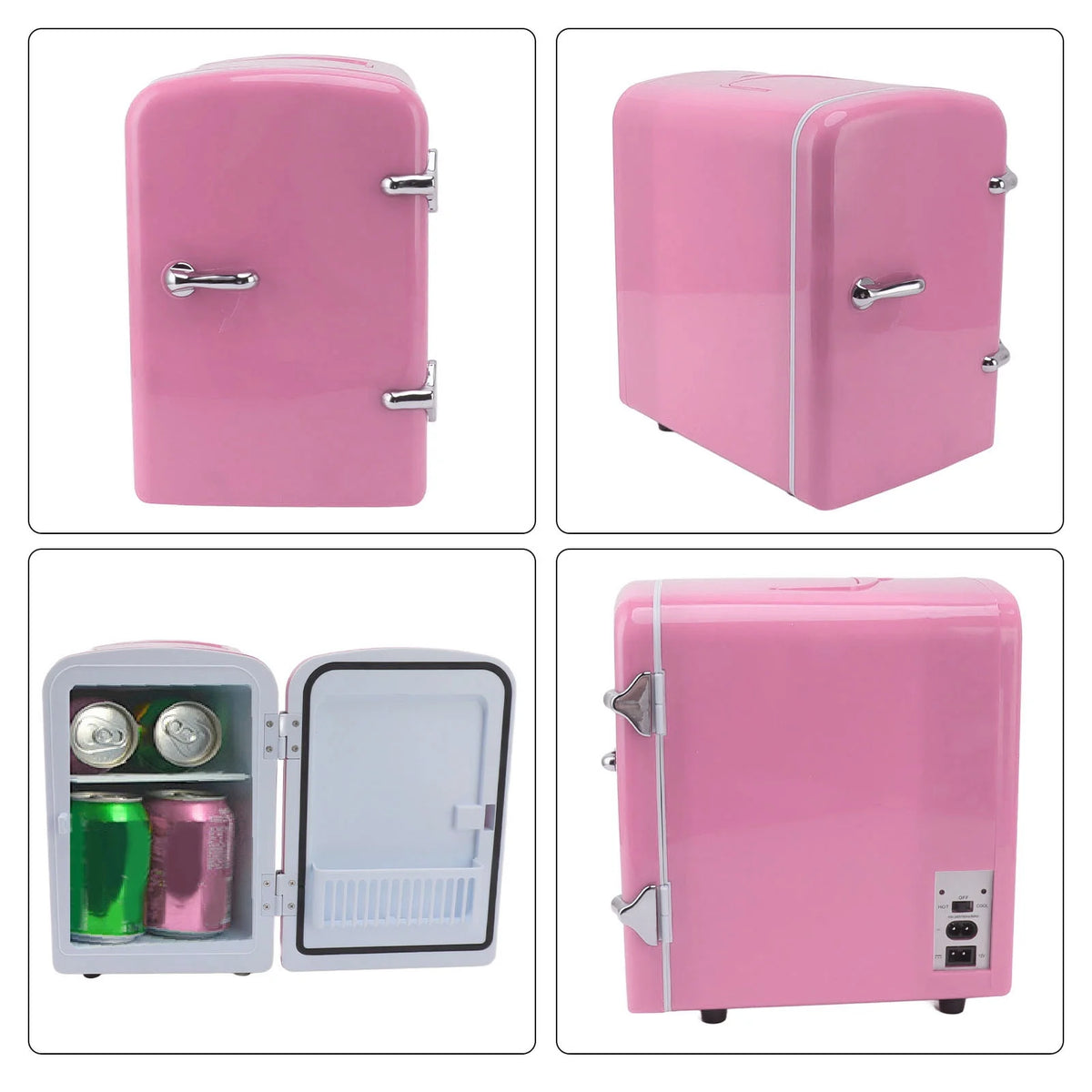 Mini Beauty Fridge, Mini Refrigerator Fridges for Bedrooms, Portable Small Fridge for Car, Travel, Home Skincare, Makeup (UK Plug)