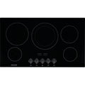 Frigidaire FGEC3648UB 36 Gallery Series Electric Cooktop, 5 Elements Ceramic Glass Cooktop Hot Surface Indicator, in Black