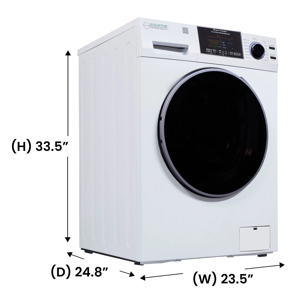Equator Digital Compact 110V Vented/Ventless 18 lbs Combo Washer Dryer white