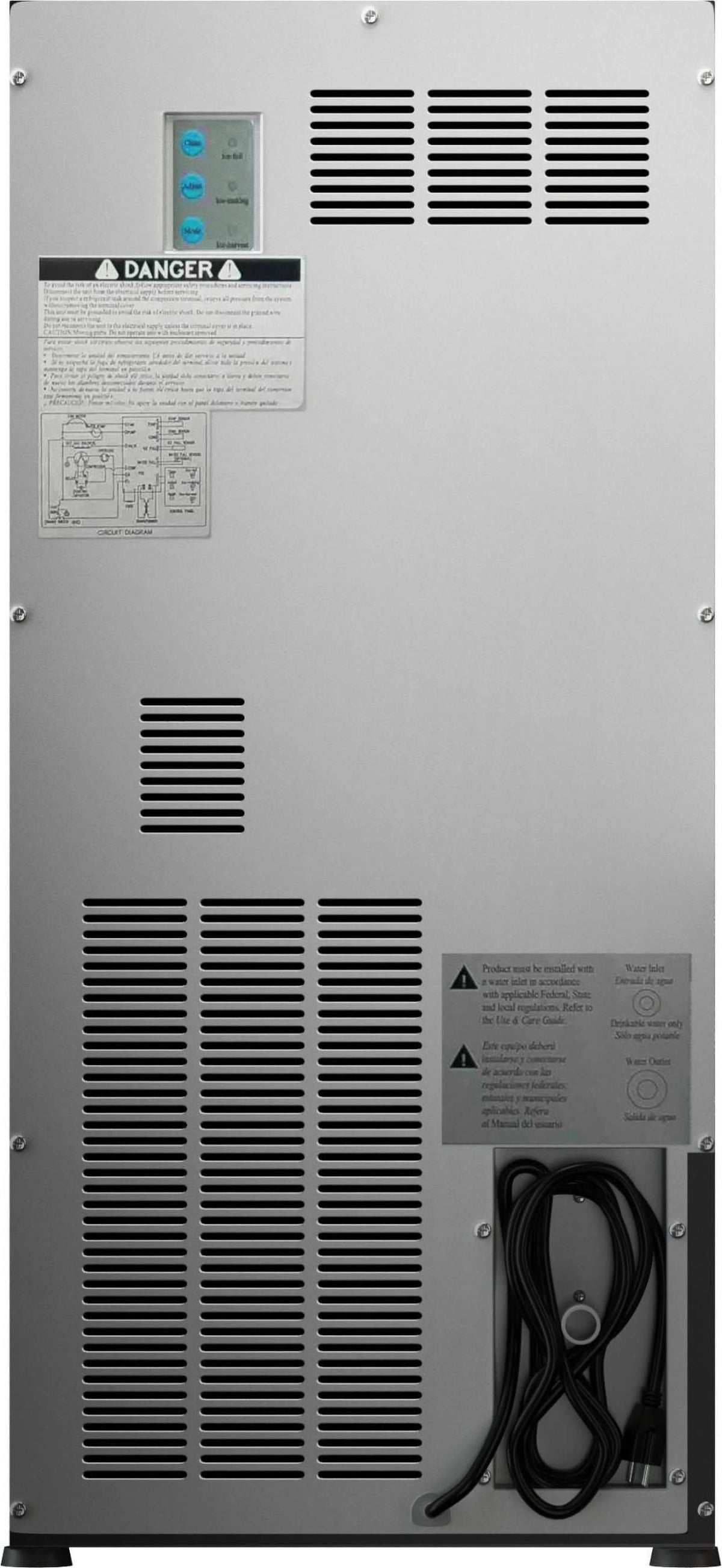 Edgestar Ib450p 15" Wide 25 Lbs. Capacity Free Standing And Undercounter Ice Maker -