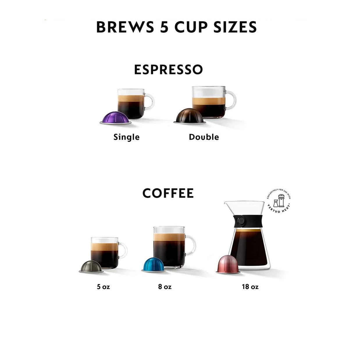 Breville Vertuo Next Coffee and Espresso Maker in Light Gray plus Aeroccino3 Milk Frother in Black