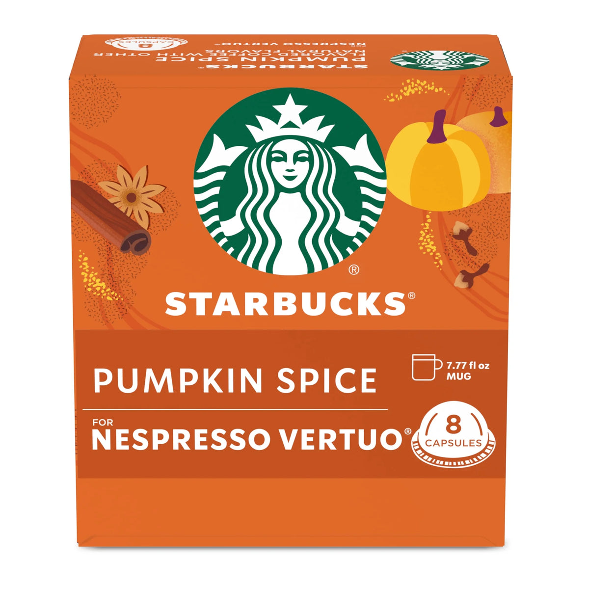 Nespresso Bundle, Vertuo Next Machine and Starbucks Pumpkin Spice Capsules, 16 Pods