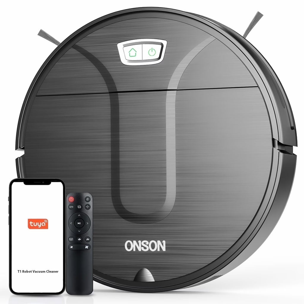 ONSON Robot Vacuum Cleaner, Robot Vacuum and Mop Combo with WIFI / Alexa for Pet Hair and Hard Floor