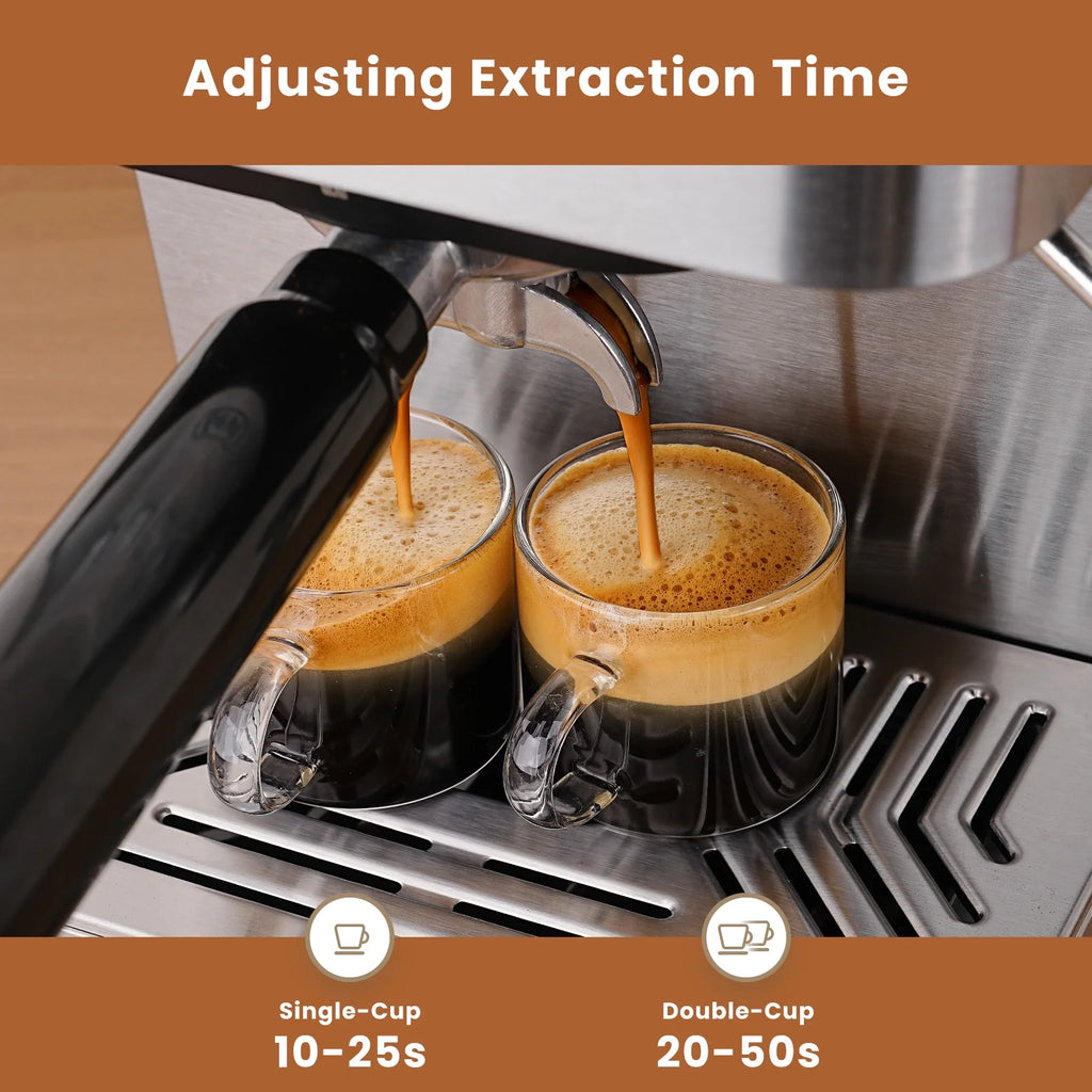 Gevi 20 Bar Espresso Machine, Coffee Maker with Milk Frother��White