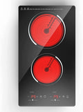 VBGK 12�?Electric Cooktop in Black with 2 Burners